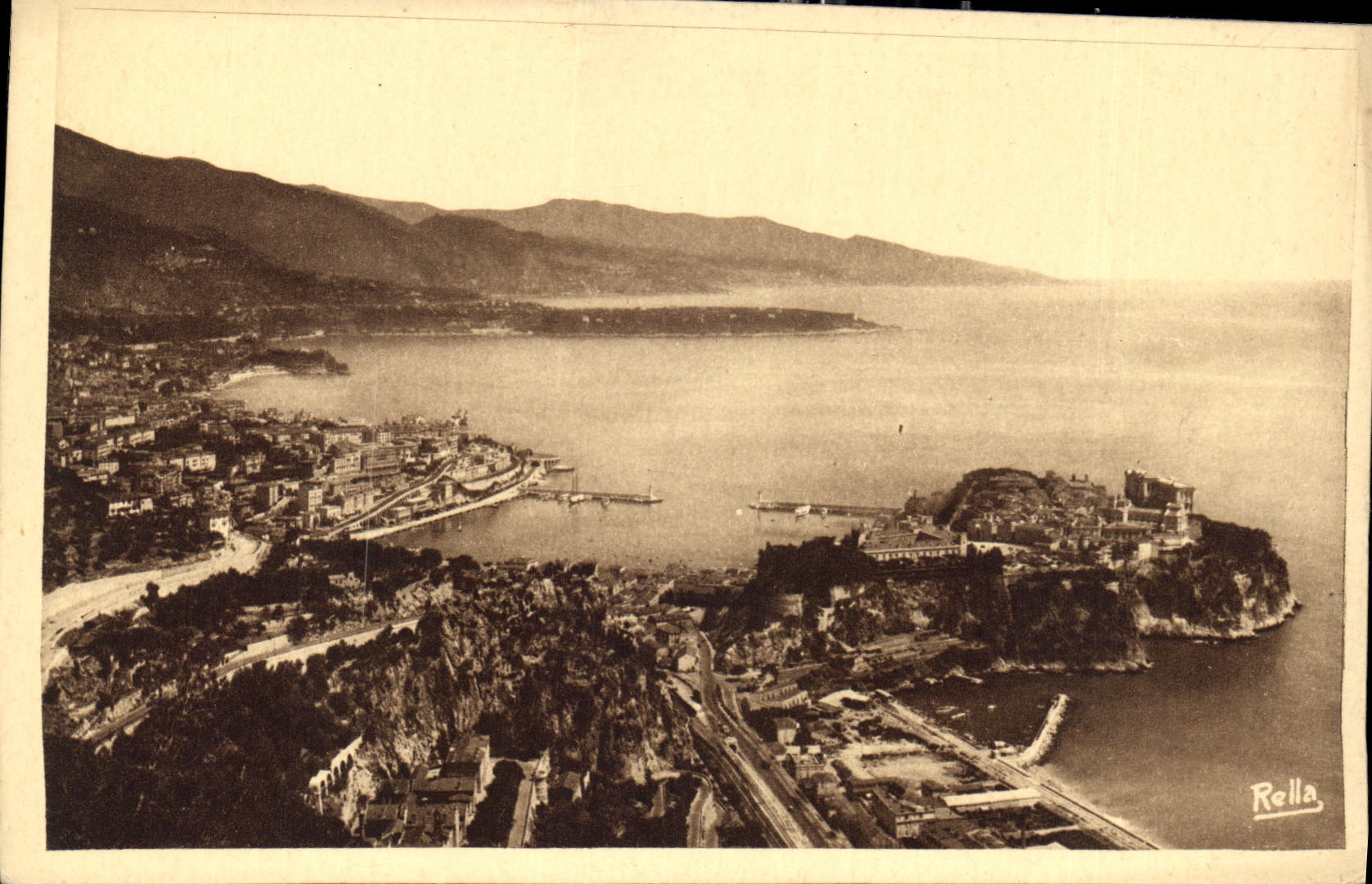 Vue générale du Cap Martin et de la Côte italienne — Monaco — Rella