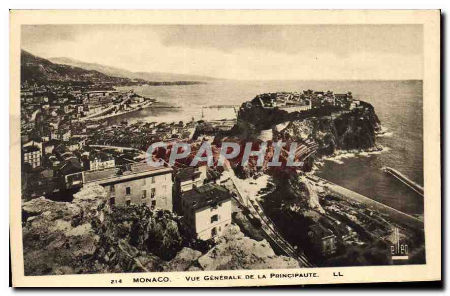 CPA Monaco Vue Generale de la Principaute 