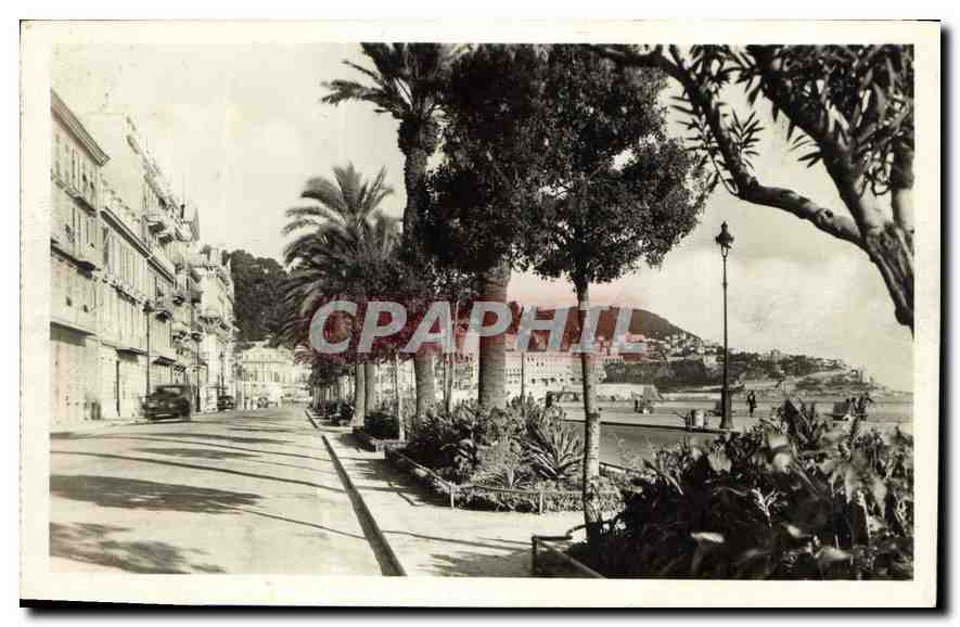 CPA Nice Le Quai des Etats Unis et le Mont Boron 