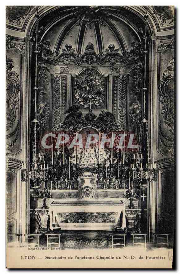 CPA Lyon Sanctuaire de l'ancienne Chapelle de ND de Fourviere 