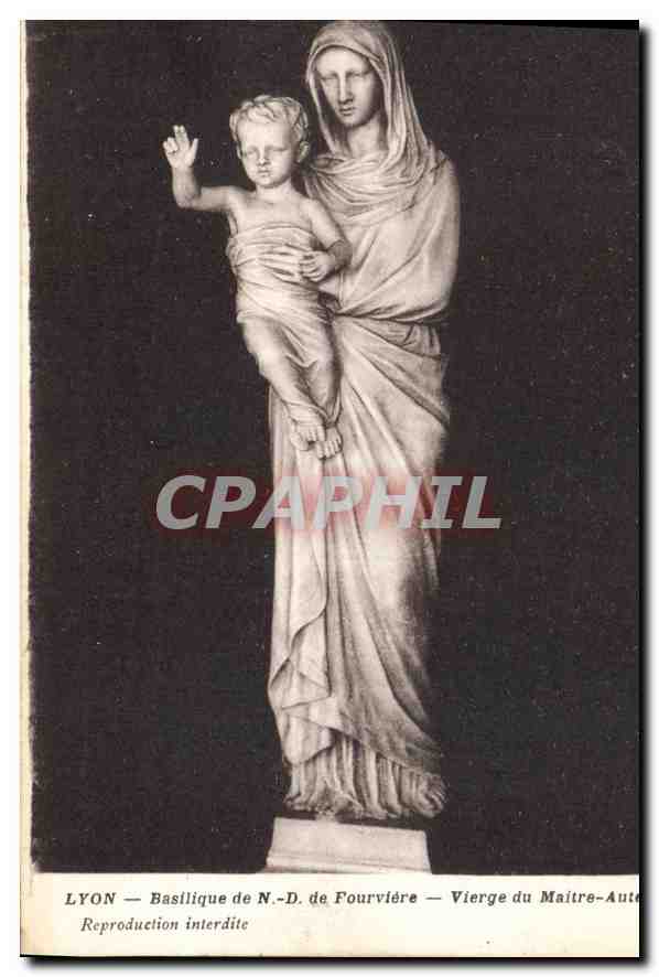 CPA Lyon Basilique de ND de Fourviere Vierge du Maitre Autel 