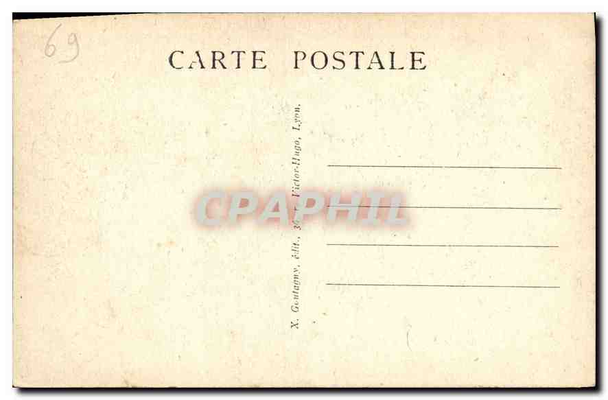 CPA Lyon Parc de la Tete d'Or Les Bords du Lac  — Rückseite