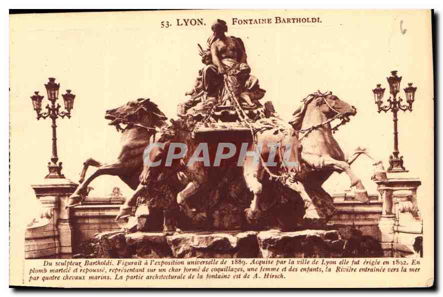 CPA Lyon Fontaine Bartholdi 