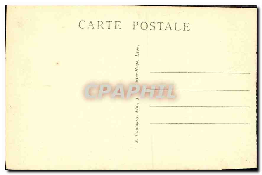 CPA Lyon Fontaine Bartholdi  — Verso