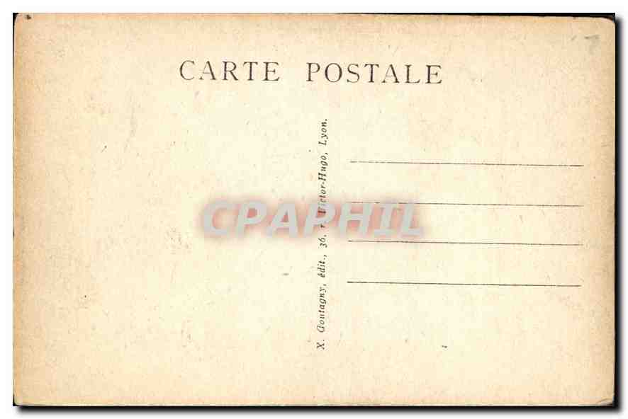 CPA Lyon Fontaine Bartholdi  — Rückseite