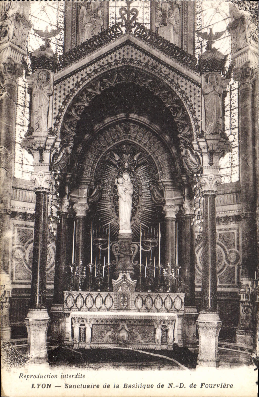 CPA Lyon Sanctuaire de la Basilique de ND de Fourviere 