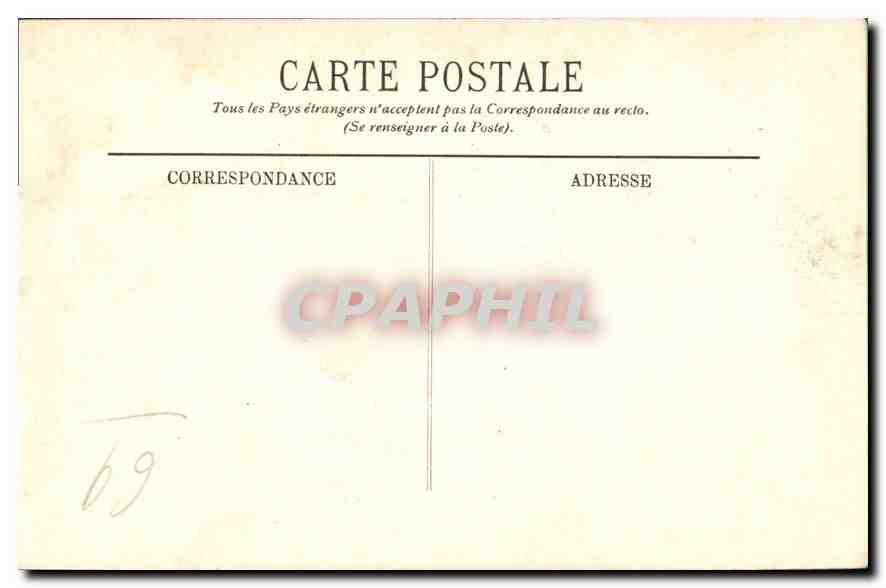 CPA Lyon La Saone  — Verso