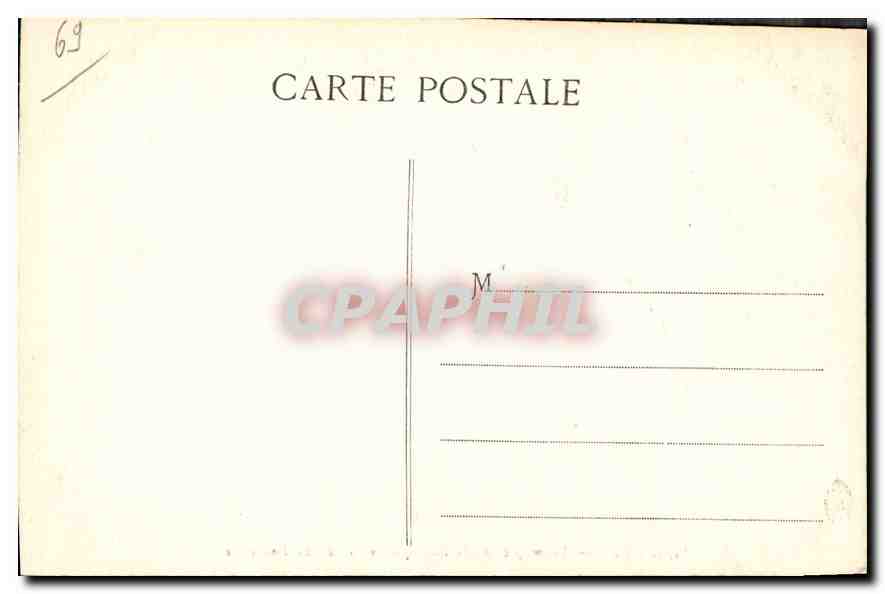 CPA Lyon Frontispice de la Basilique de ND de Fourviere  — Rückseite