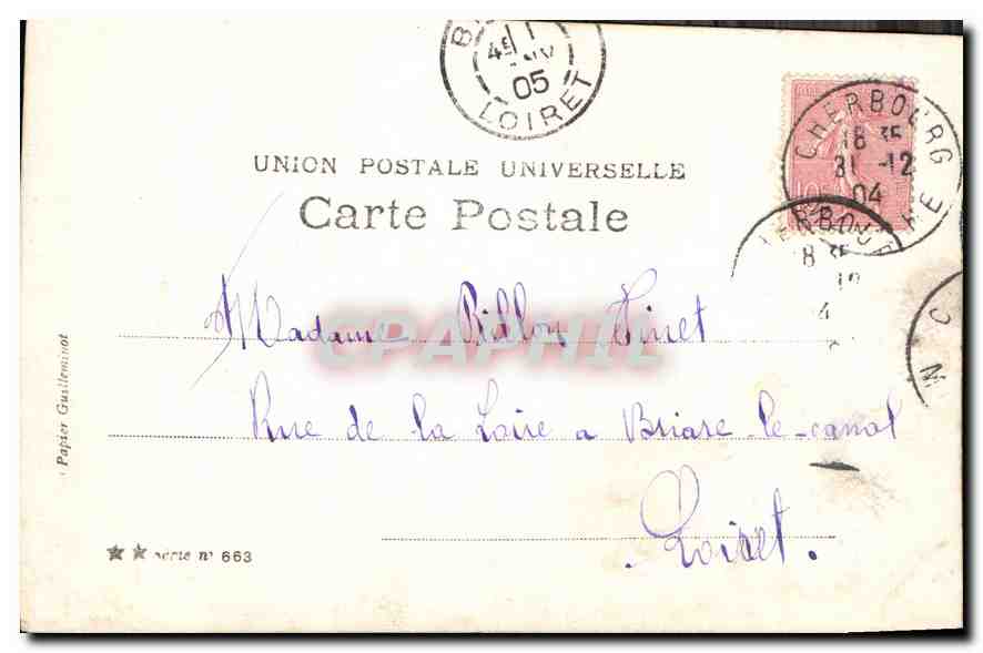 CPA Amours Champetres Femme — Rückseite
