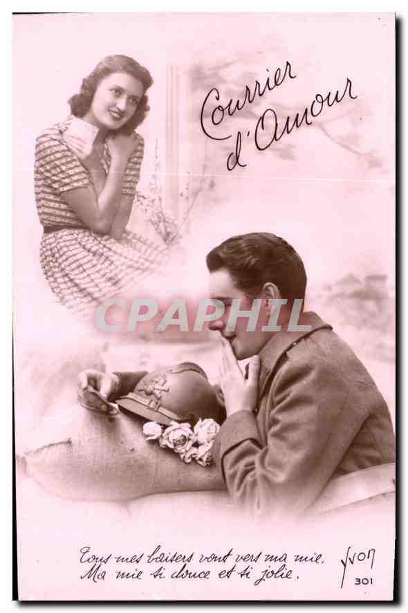 CPA Courrier d'Amour Femme