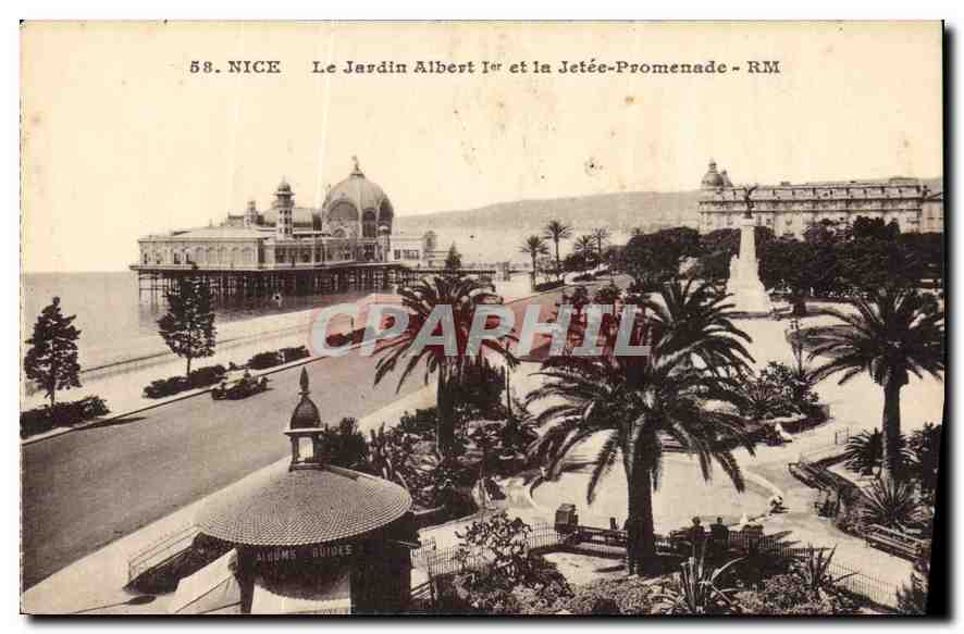 CPA Nice Le Jardin Albert et la Jetee Promenade 