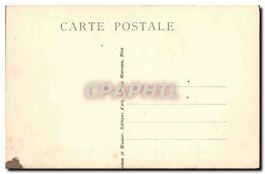 CPA Nice Le Jardin Albert et la Jetee Promenade  — Rückseite