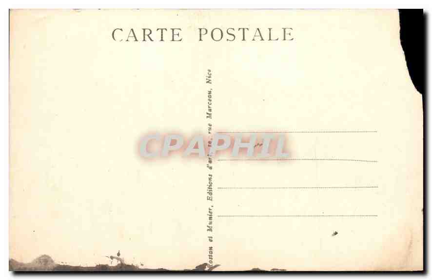CPA Nice Le Jardin Albert et le Casino Municipal  — Rückseite