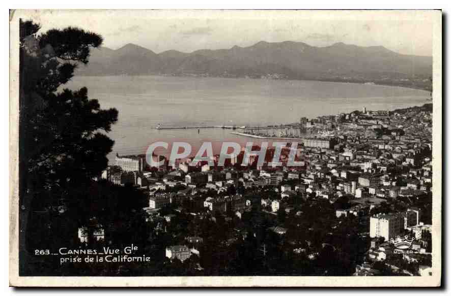 CPA Cannes Vue Gle prise de la Californie 