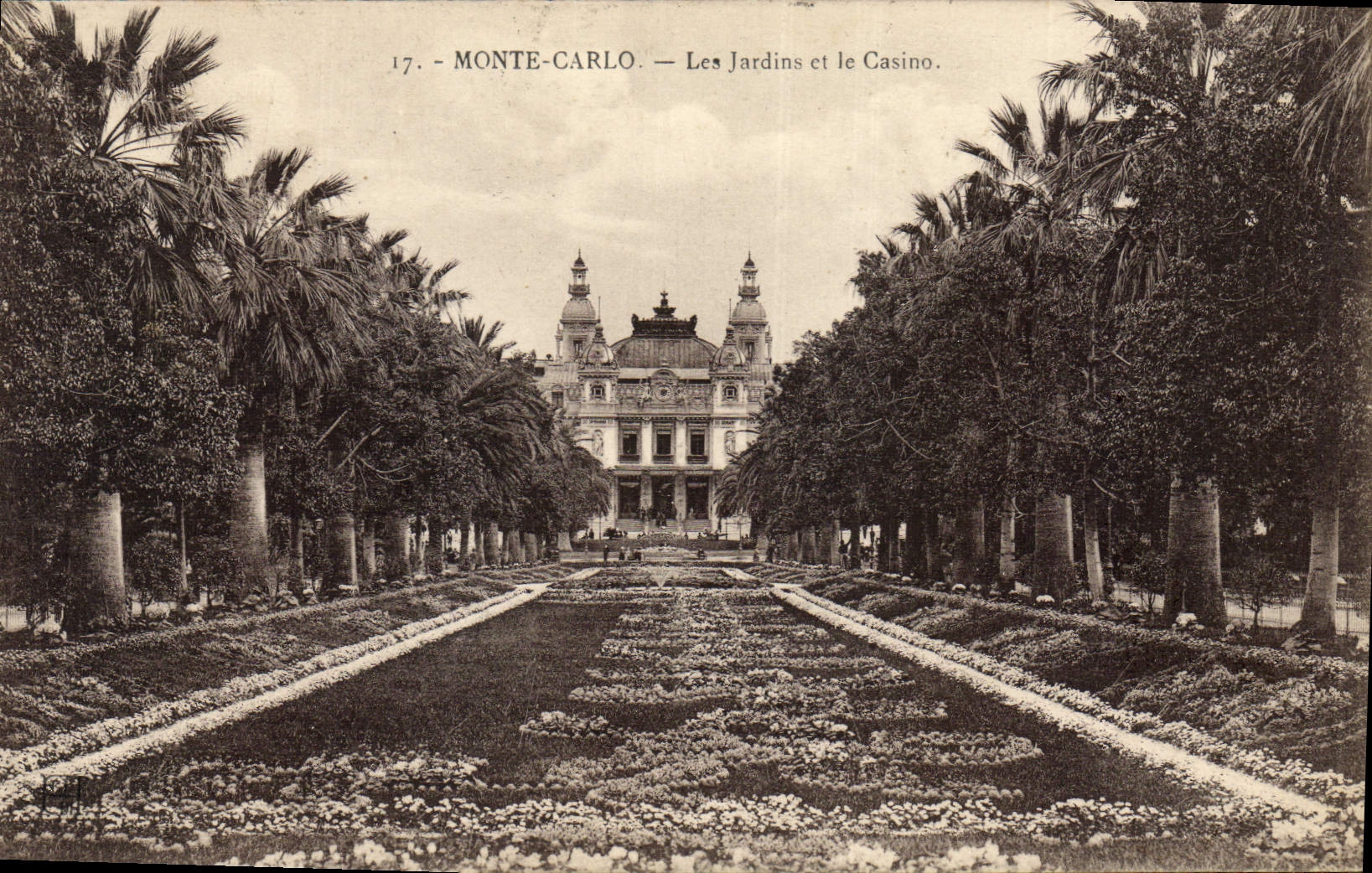 CPA Monte Carlo Les Jardins et le Casino 
