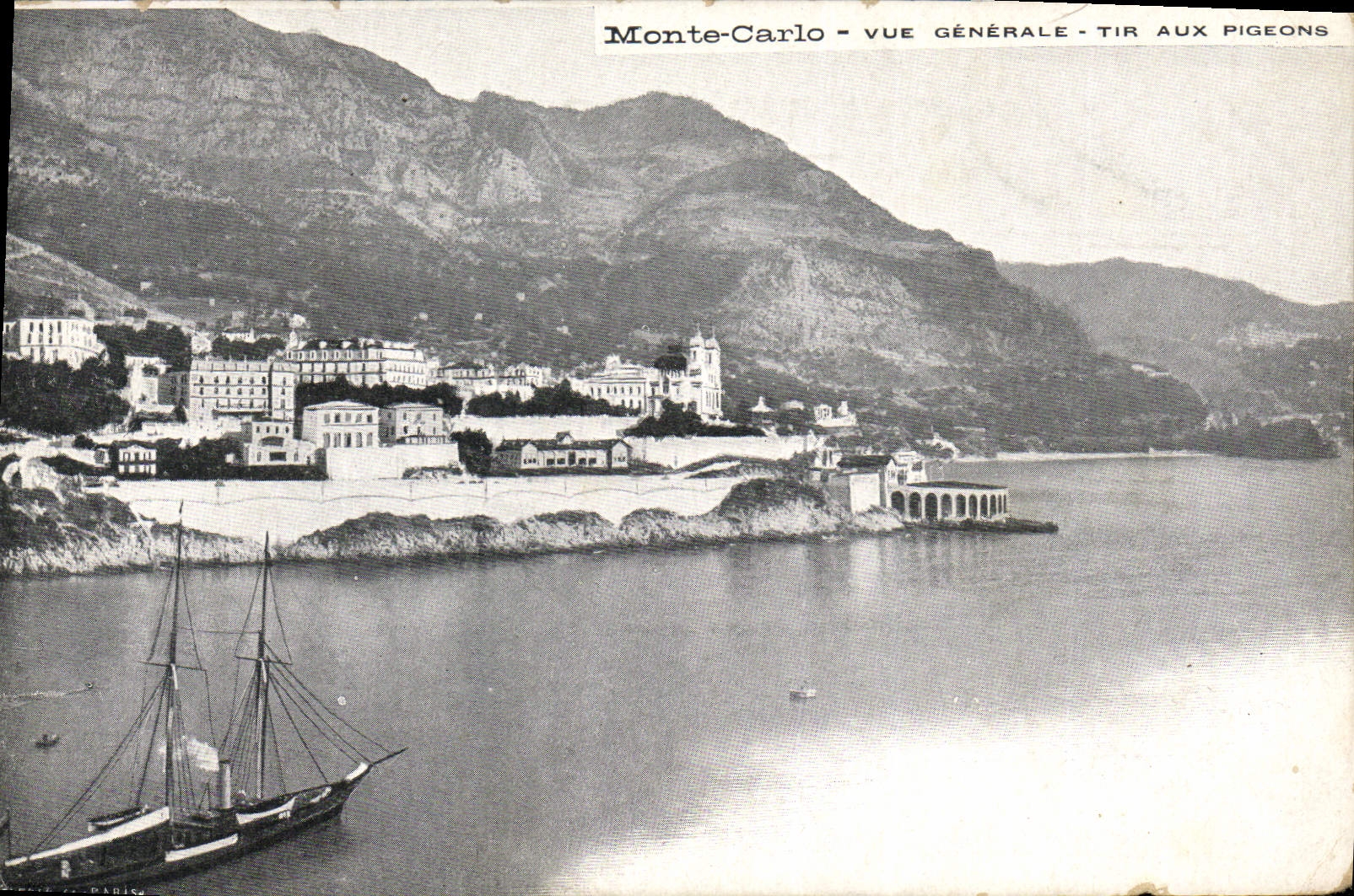CPA Monte Carlo Vue Generale Tir Aux Pigeons 