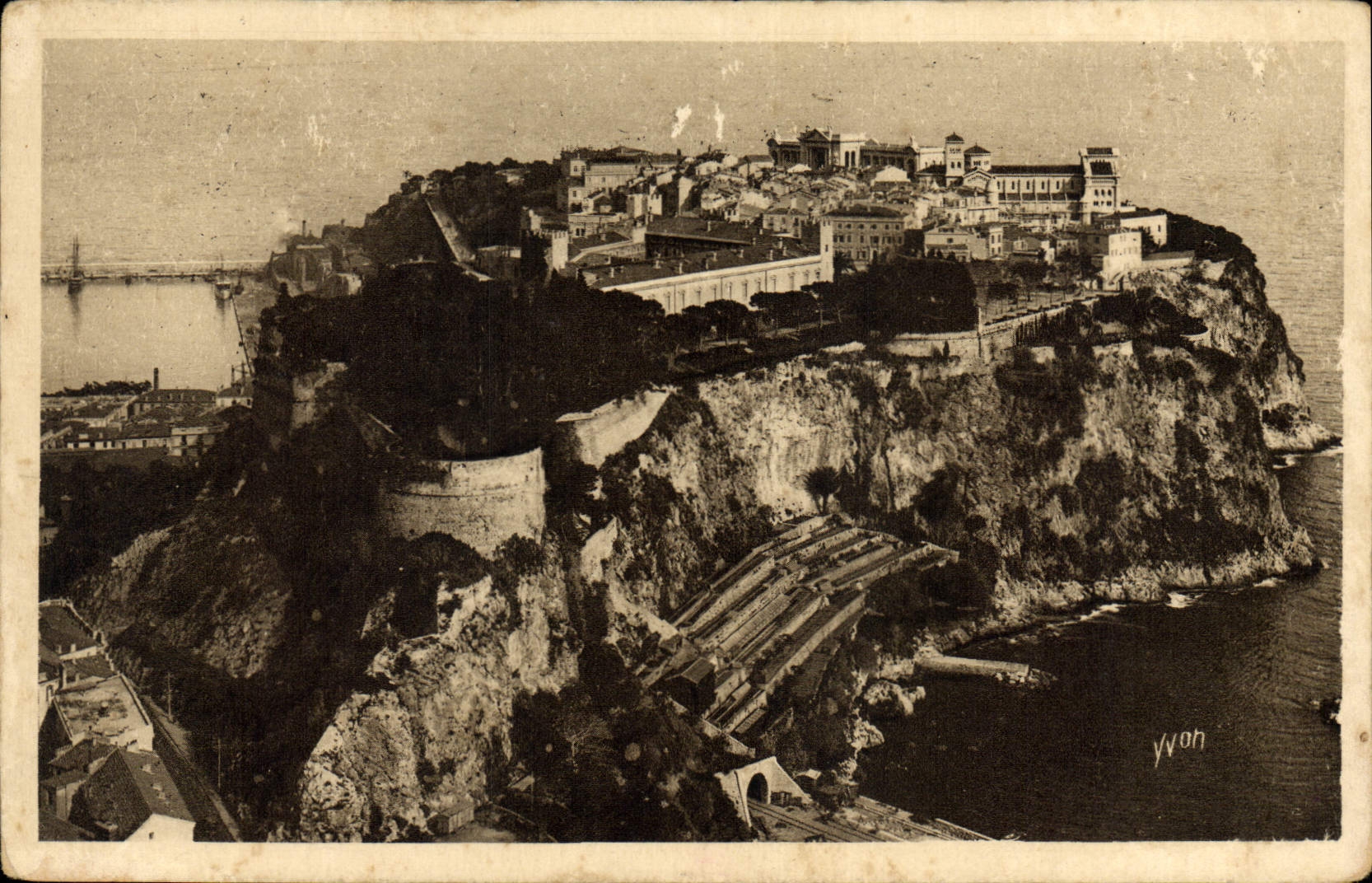CPA Cote d'Azur Monaco Principaute de Le Rocher 
