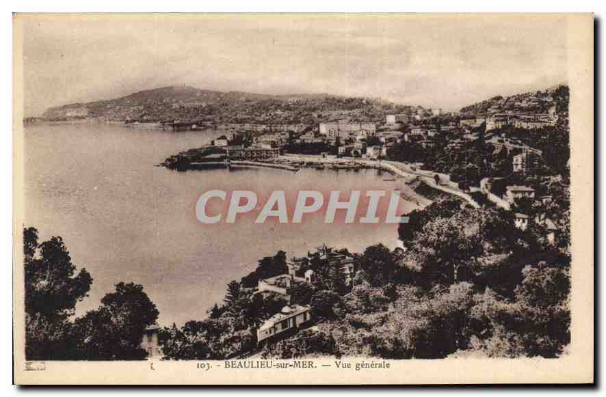 CPA Beaulieu sur Mer Vue generale 