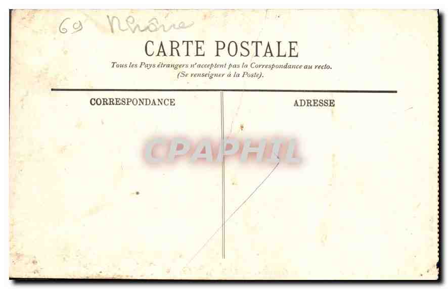 CPA Lyon Notre Dame de Fourviere L'Abside  — Verso