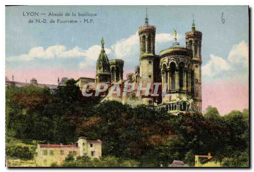 CPA Lyon Abside de la Basilique de ND de Fourviere 