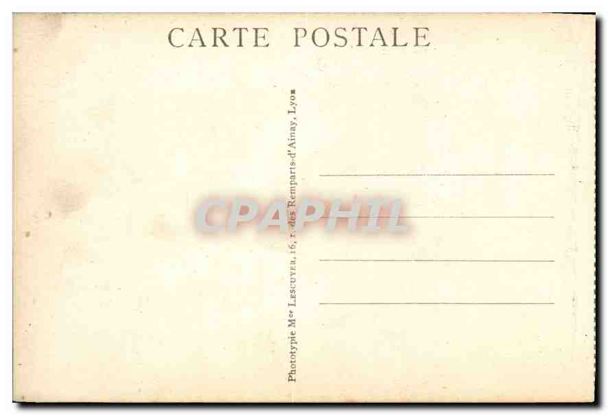 CPA Lyon Abside de la Basilique de ND de Fourviere  — Verso
