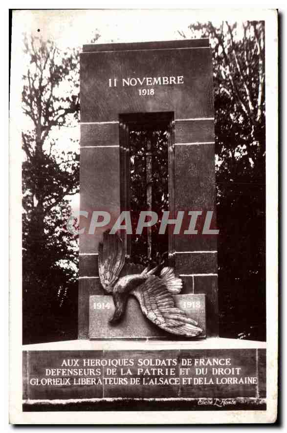 CPA Foret de Compiegne Clairiere de l'Armistice Monument du Matin 