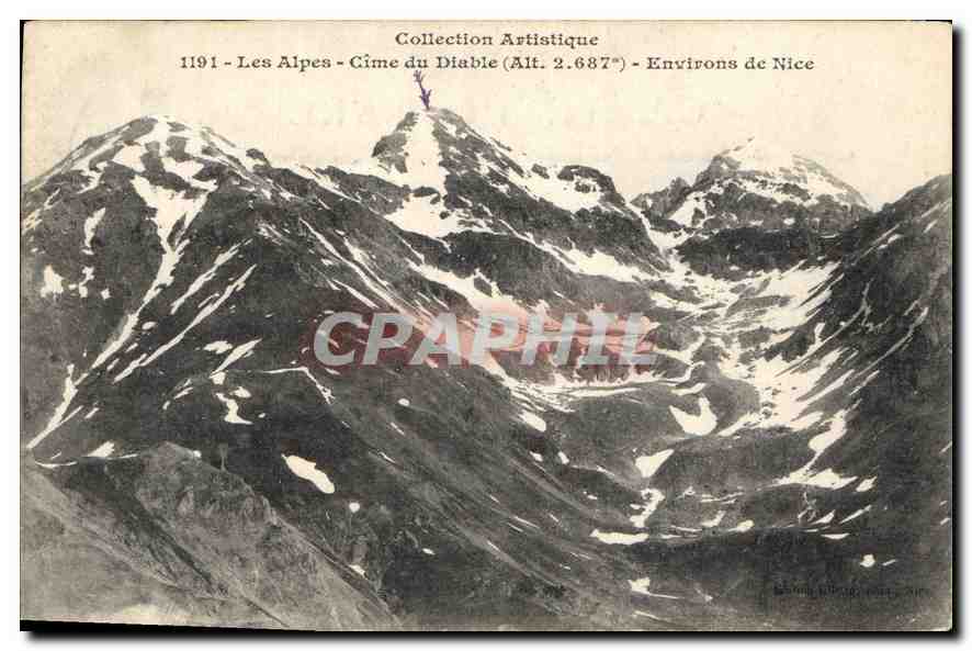 CPA Les Alpes Cime du Diable Environs de Nice 