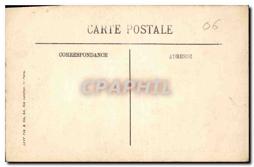 CANNES — Vue vers la Croix des Gardes — LL. — SELECTA — Verso