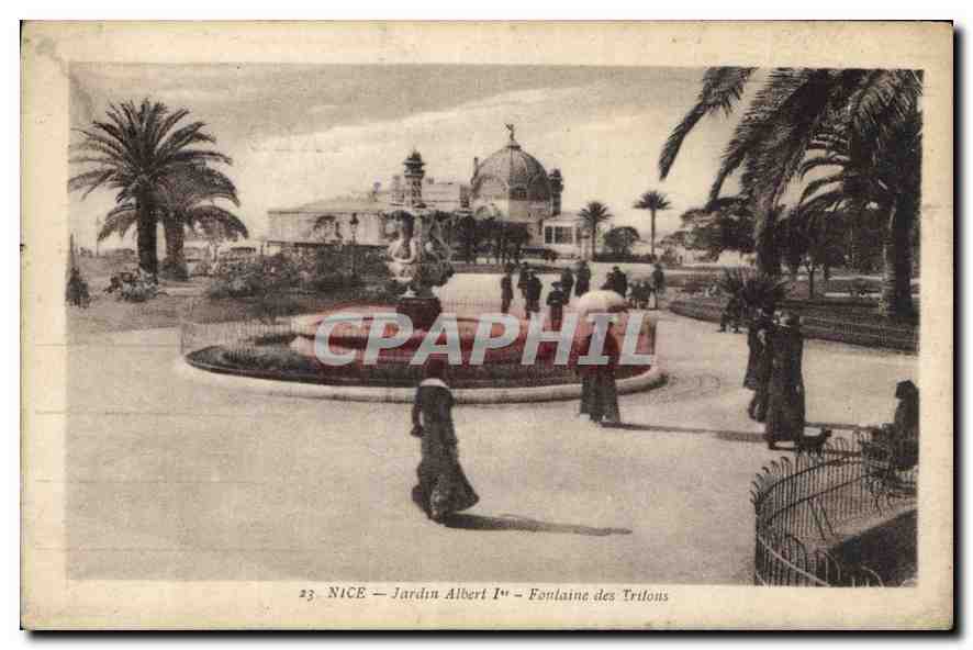CPA Nice Jardin Albert Fontaine des Tritons 