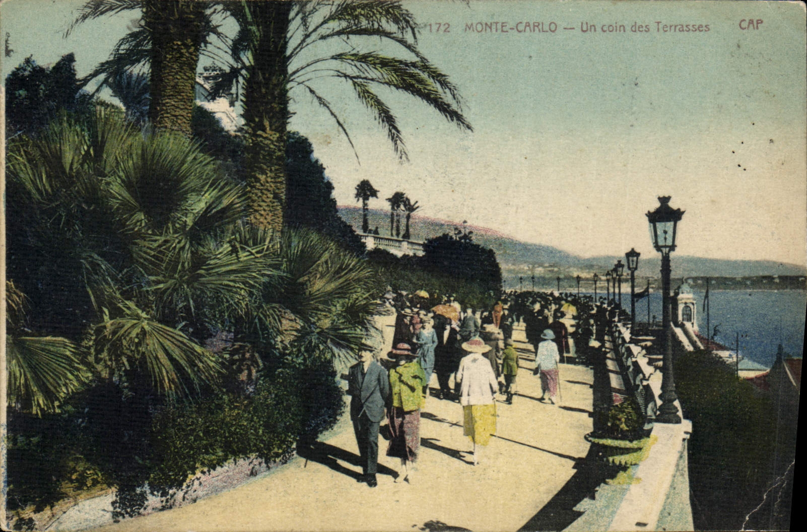 CPA Monte Carlo Un coin des Terrasses 