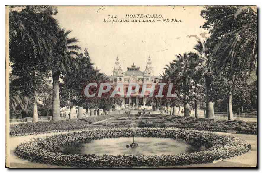 CPA Monte Carlo Les jardins du Casino 