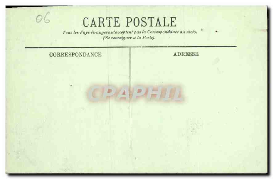 CPA Monaco Le Palais du Prince et la Tete de Chien  — Rückseite