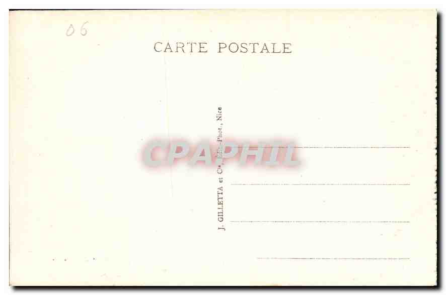 Monte-Carlo — Le Casino et les Jardins — Edit. Gilletta, n° 719 — Rückseite