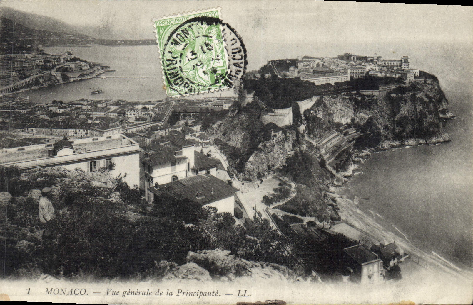 CPA Monaco Vue generale de la Principaute 