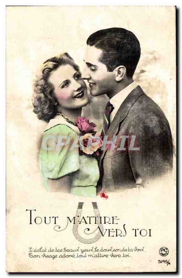 CPA Tout M'Attire vers Toi Femme