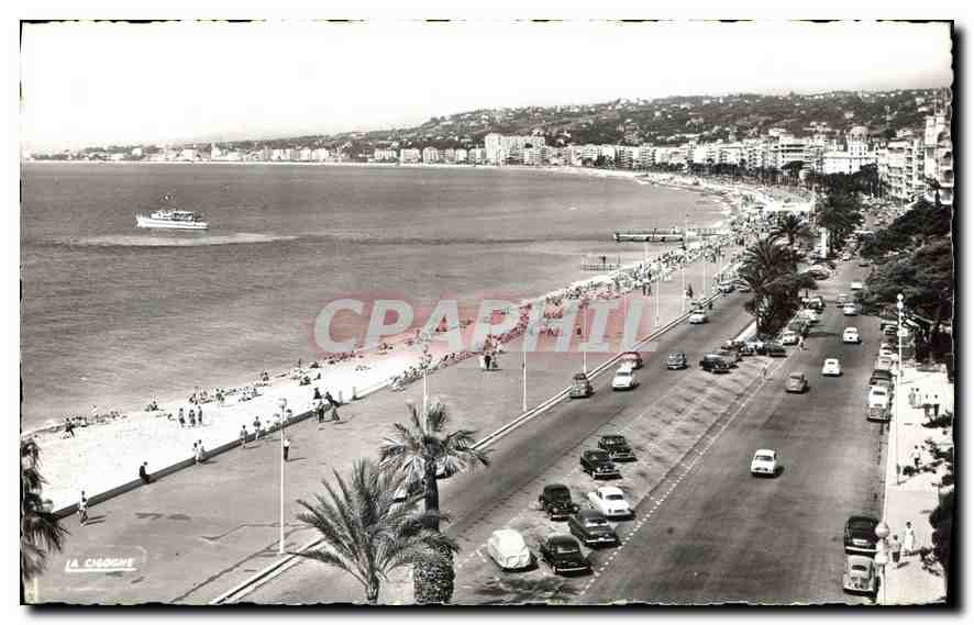 CPA Nice Alpes Maritimes Vue d'ensemble de la Promenade des Anglais 