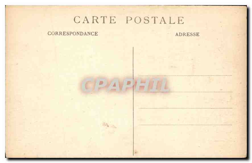 CPA Lyon Place des Terreaux Fontaine Bartholdi et Palais des Arts  — Rückseite