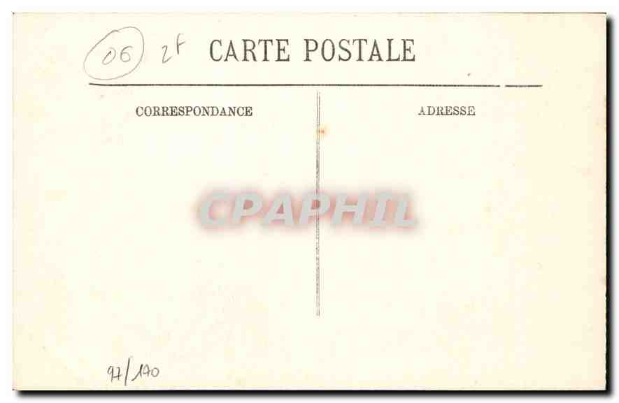 CPA Ile Saint Honorat L'Ancien Monastere fortifie  — Rückseite