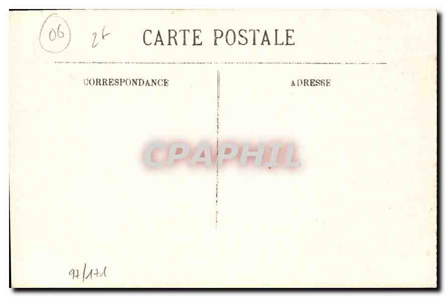 CPA Ile Saint Honorat L'Ancien Monastere fortifie  — Rückseite