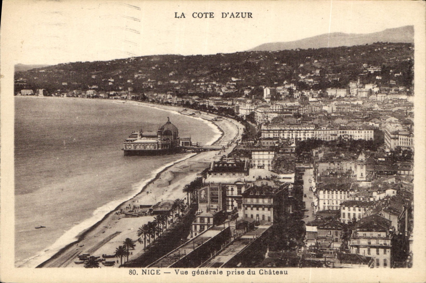 CPA Nice Vue generale prise du Chateau 