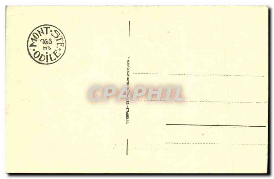 CPA Sancta Odilia  — Verso
