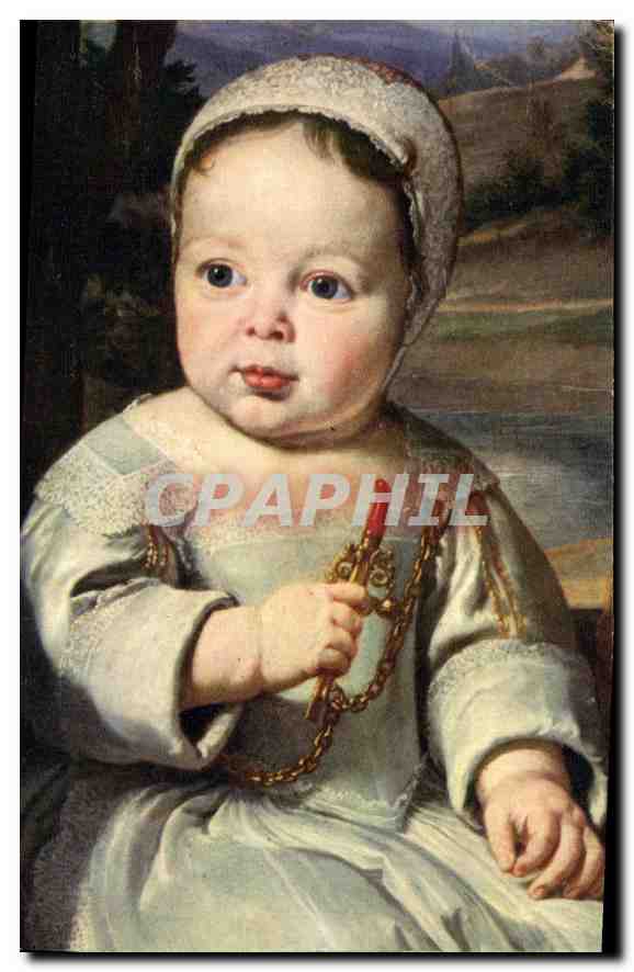 CPA Philippe de Champaigne Les enfants Habert de Montmort Reims Musee des Beaux Arts 
