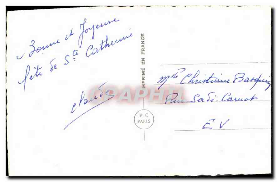CPA A vous ce present printanier Femme — Rückseite
