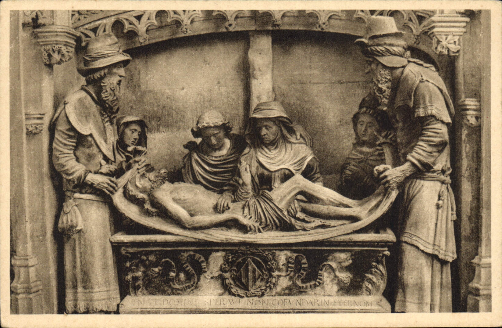 Sarcophage du Tombeau de Marie d'Ambroise — Chapelle Sainte-Anne — Église Notre-Dame-la-Grande, Poitiers — J. Robuchon, 1900-1910