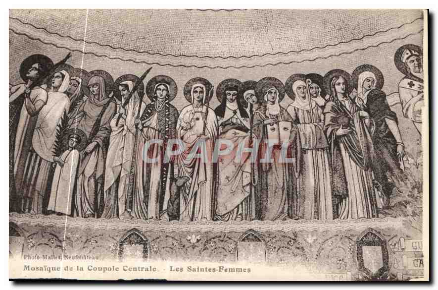 CPA Mosaique de la Coupole Centrale Les Saintes Femmes 