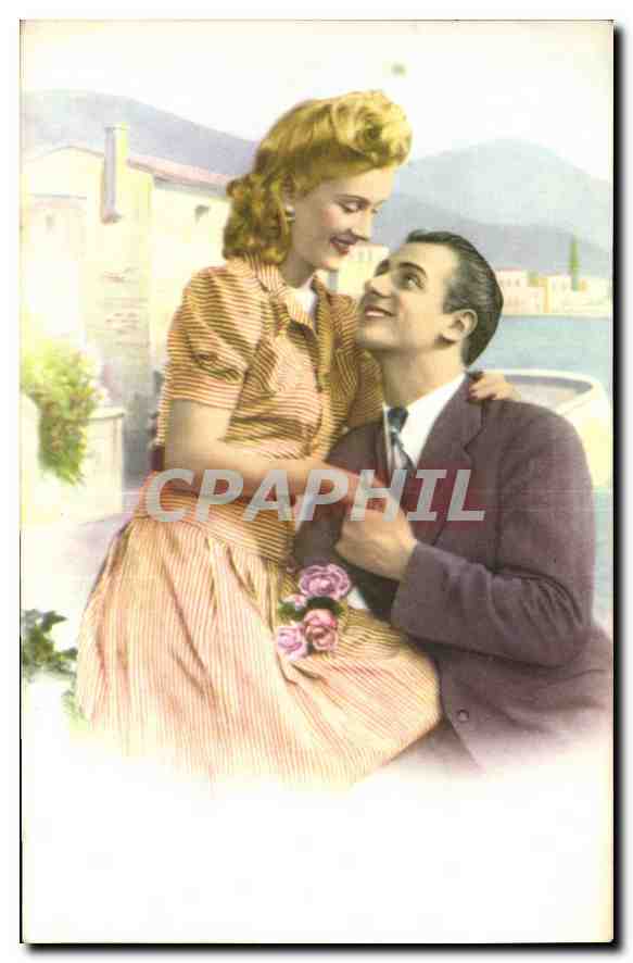 CPA Femme Fleurs