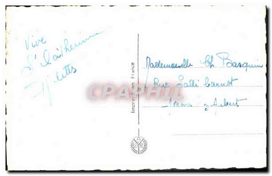 CPA Vive Ste Catherine Femme — Rückseite
