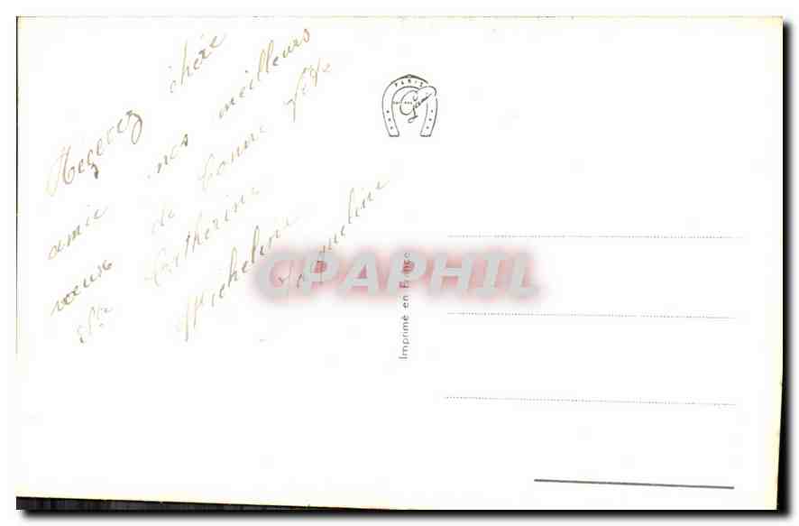 CPA Femme — Rückseite