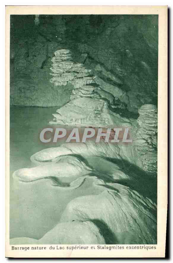 CPA Barrage nature du Lac superieur et Stalagmites excentriques 