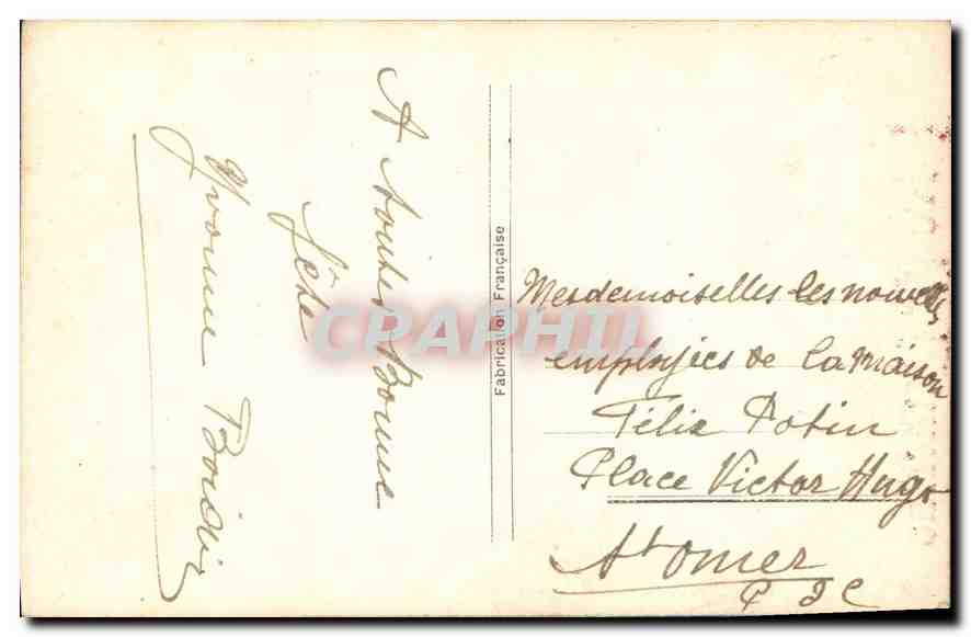 CPA Vive Ste Catherine Femme — Verso